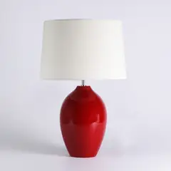 GENERICO - Lámpara de Mesa Parma Rojo