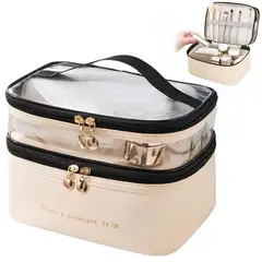 MINARI - Neceser Organizador de Maquillaje Cuero PU Bolso de Viaje BL 94V