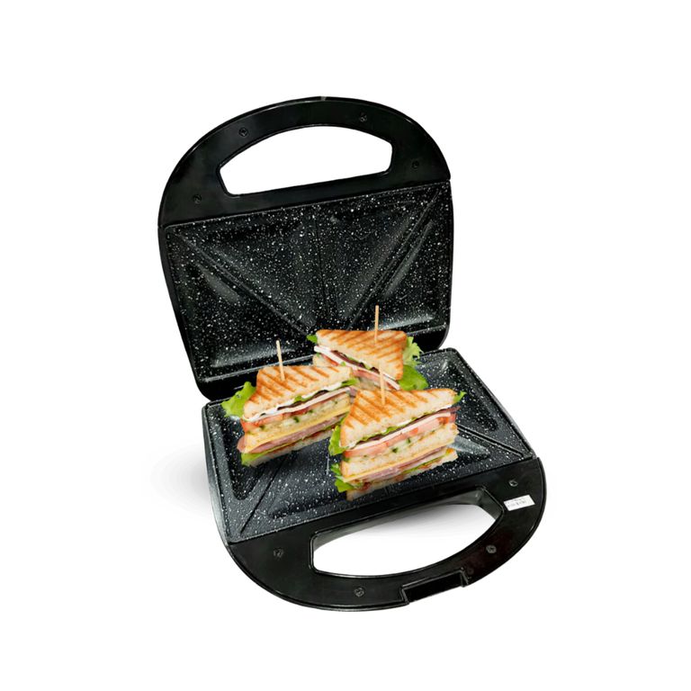 Sandwichera Eléctrica Antiadherente Plateado FZ-140WS