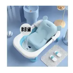 GENERICO - Tina Bañera Plegable y Portátil para Bebe Azul