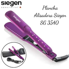 SIEGEN - Plancha Alisadora de cabello SG 3540 con Estuche