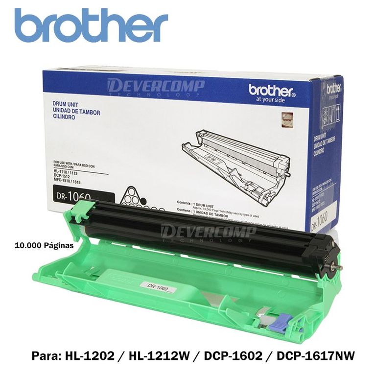 Tambor Drum DR-1060 para HL-1202 HL-1212W DCP-1602 1617NW