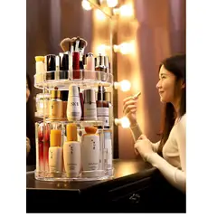 OEM - Organizador Acrílico para Cosméticos Giratorio
