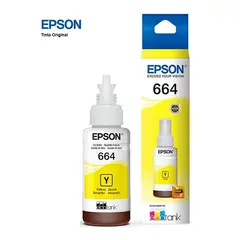 EPSON - Tinta T664420-Al Yellow Para L200 L300 L455 L565