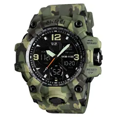 SKMEI - Reloj 1155 Dual Camuflado Verde