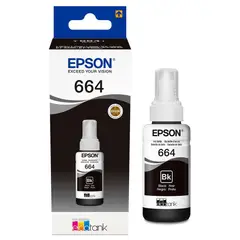 EPSON - Tinta T664120 Negro Para L210-L220- L355 - L365- L555