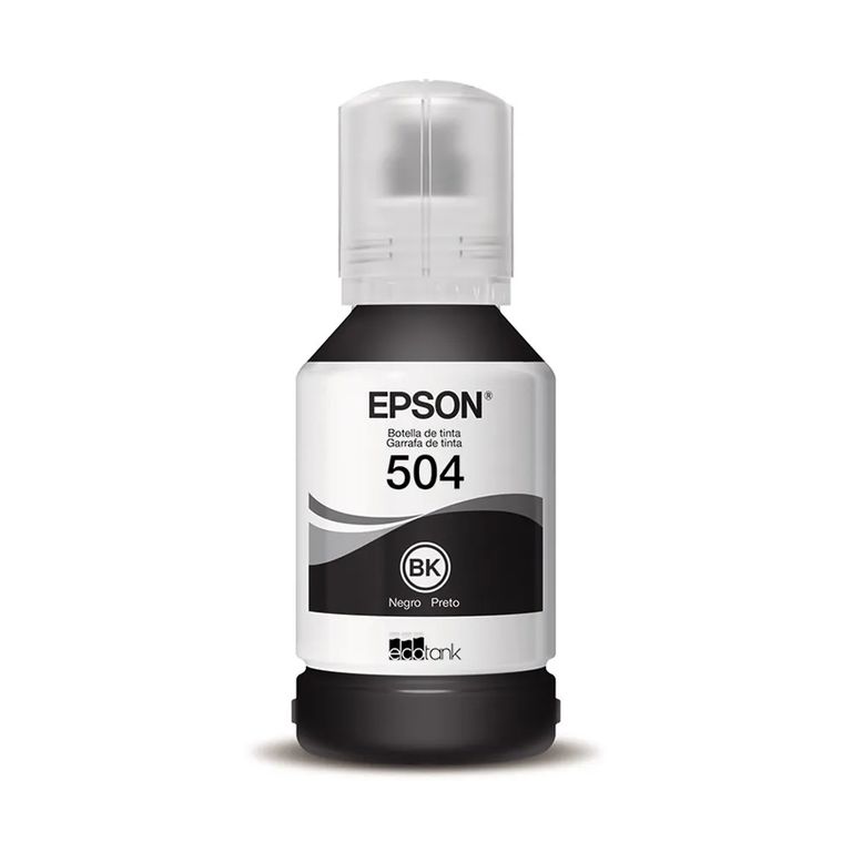 Botella de tinta EpsonT504120-AL Color Negro, para L4150, L4160, L6161, L6171, L6191