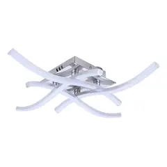 HOME NEAT - Lampara techo LED Moderno 4 Luces 18W Plafón Blanco frío