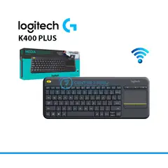 LOGITECH - TECLADO K400 PLUS WIRELESS TOUCH SP BLACK