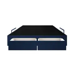 BARAKA HOME - Base De Cama Wels 4 Cajones 2 Plz - Azul Marino