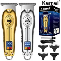KEMEI - Recortadora de Cabello Recargable Cabezales Intercambiables Cortapelo