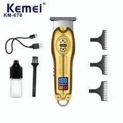 KEMEI - KM-678 Maquina Cortapelo Patillera Trimmer Recargable