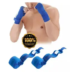 HOLGU - Vendas De Boxeo De Algodón 4mts Artes Marciales Importadas