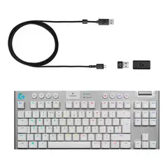 LOGITECH - G915 TKL Teclado Gaming Mecánico Inalámbrico Bluetooth Withe