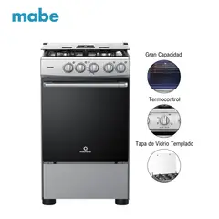 INDURAMA - Cocina a Gas Fontana de 4 Hornillas - Gris