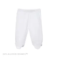ECOBEBE - Pantalones con pie Bebé - Ecowhite 100 Algodón Orgánico