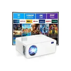 GENERICO - Mini Proyector con WiFi Bluetooth Portátil Full HD 720P 12000Lumens