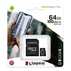 KINGSTON - Memoria MicroSD 64Gb - Negro