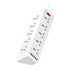 LDNIO - SC10610 Extensión Tomacorriente de 10 Power Socket y 6USB Ports