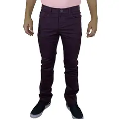 GENERICO - Pantalón Jean Bronco King Para Hombre - Guinda