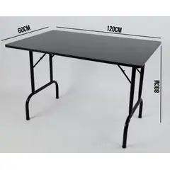 ATAHUALPA - Mesa Plegable 120x60- NEGRO