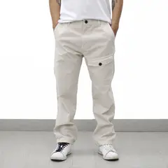 ABORIGEN - Pantalón Canvas Con Bolsillos De Hombre -