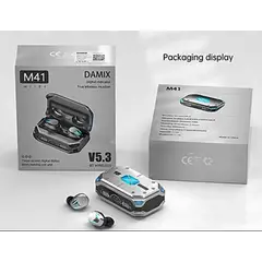 TWS - Audífono inalámbrico gamer M41 para juegos y música