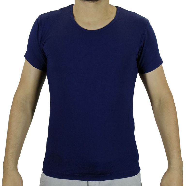 Polo Moda Lycrado Para Hombre - Azul