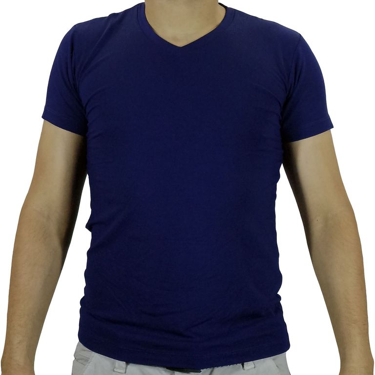 Polo Moda Lycrado Para Hombre - Azul