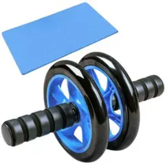 SPORT FITNESS - Rueda doble ab multifuncional 16cm diamentro - azul