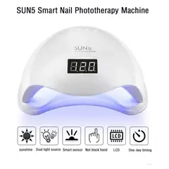 GENERICO - Secadora Lámpara Profesional SUN 5 LED Nail Lamp de Uñas 48W