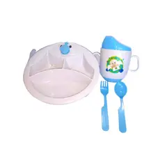 SANTOLEE - - Juego de Plato térmico y taza para Bebes