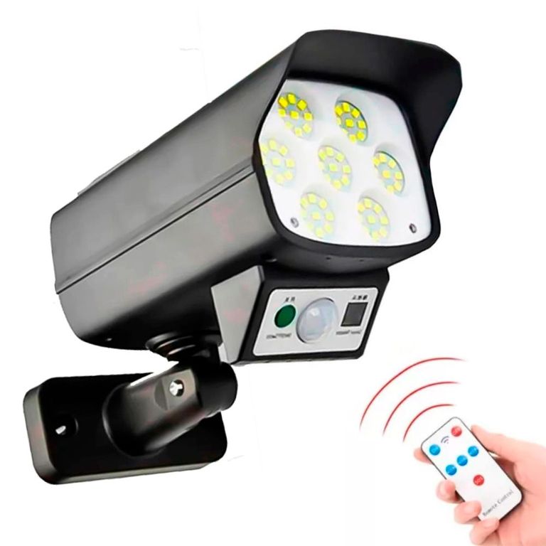 Lámpara Solar Forma cámara de seguridad Sensor de movimiento