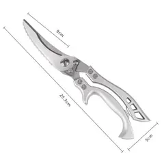 GENERICO - TIJERA DE COCINA MULTIFUNCIÓN ACERO INOXIDABLE