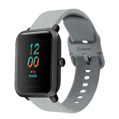 GENERICO - Correa Compatible Con Amazfit Bip Lite Gris Hebilla 20mm