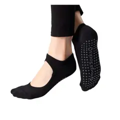 KAST PE - Medias Antideslizantes Hannah Negro de Yoga - Pilates - Gym
