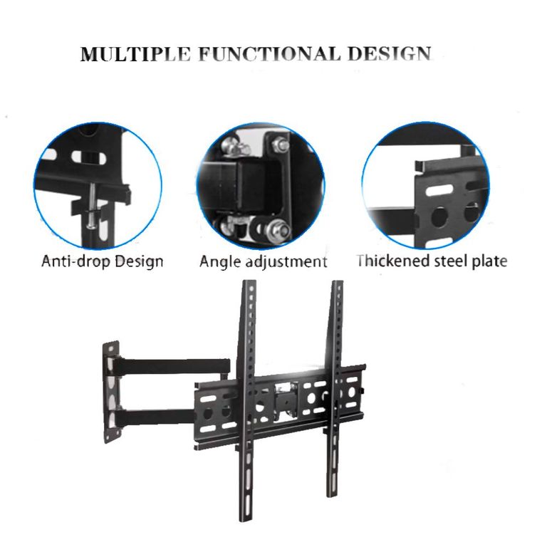 Rack 26 a 55 Pulgadas para TV Soporte Movible de Televisor Ajustable
