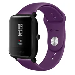 GENERICO - Correa Compatible Con Amazfit Bip Morado Broche 20mm