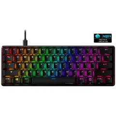 HYPERX - Teclado Alloy Origins 60 Negro RGB Inglés US Lineal Aqua