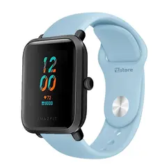 GENERICO - Correa Compatible Con Amazfit Bip S Celeste Cielo Broche 20mm
