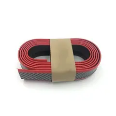 GENERICO - CINTA LIP SAMURAI NEGRO FIBRA DE CARBONO FILO ROJO 2.5M