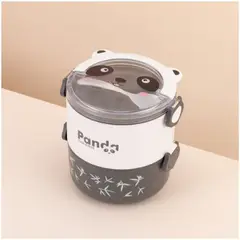 INSPIRA MARKET - Taper fiambrera portátil contenedor de alimentos osito 2 niveles