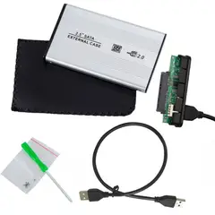 GENERICO - Case Disco Duro Externo Sata 2.5" Usb 2.0 laptop gris