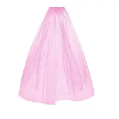 GENERICO - Velo largo rosado para novia despedida de soltera Bride