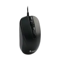 TEROS - MOUSE OPTICO TE5076N , 1600 DPI USB 4 BOTONES NEGRO