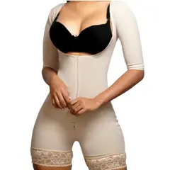 FAJAS VICKY MOLDEA TU INTERIOR - Faja Enteriza con Mangas Moldeadora Post Parto y Operatorio