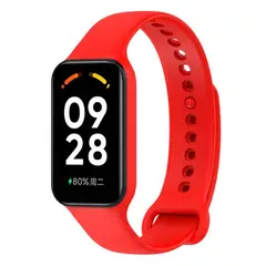 GENERICO - Correa De Silicona Para Redmi Smart Band 2 - Rojo