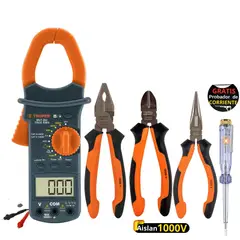 TRUPER - Kit alicates dieléctricos 1000V multímetro pinza amperimétrico