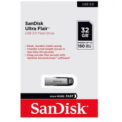 SANDISK - Memoria USB ULTRA FLAIR 32 GB