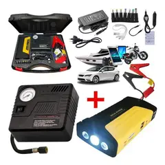 GENERICO - Arrancador de Bateria de Auto Portatil mas compresor